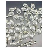 Vintage Crystal Teardrop Tension Lamp Prism Pendants for Pendant Lamp