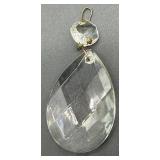 Vintage Crystal Teardrop Tension Lamp Prism Pendants for Pendant Lamp