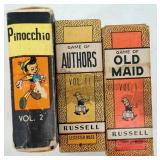 Russell Library of Games Card Set No. 550-3 - Old Maid, Dr Quack, Slap Jack & Crossword and more!