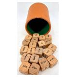 Hills of Westchester Petits Fours Box, Scrabble Pieces & Vintage Board Game Ephemera Lot