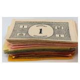 Hills of Westchester Petits Fours Box, Scrabble Pieces & Vintage Board Game Ephemera Lot