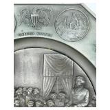 Pewter Plate A New Nation Bicentennial Commemorative 1776-1976 & International Silver Company