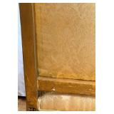 Vintage Rococo Revival Armchairs - Pair, Gilded Carved Frames & Damask Upholstery