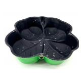 Retro Metal Baking Molds Set - Clover Leaf & Rose Pattern & Flower Molds