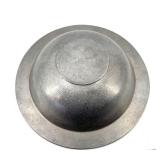 Wilton Armetale Plate & Bowl Set - Teal Rim Geometric Pattern (Set of 2)