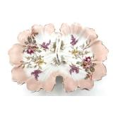 Vintage Porcelain Lobster Dish & 4 Ashtrays with Caddy