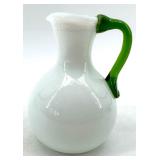 Chodziez Vase, Floral Dish, Emerald Green Glass Bowls & Teal Ribbed Plate