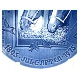 BG Bing & Grøndahl Blue & White Plates - Amalienborg Royal Palace, Mors Dag 1969