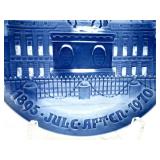 BG Bing & Grøndahl Blue & White Plates - Amalienborg Royal Palace, Mors Dag 1969