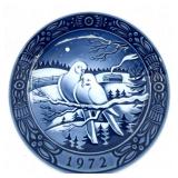 BG Bing & Grøndahl Blue & White Plates - Amalienborg Royal Palace, Mors Dag 1969