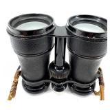G CHAMPON PARIS Binoculars With Compass - Vintage Leather Case
