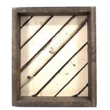 Resin Tree Wall Art - Dark Wood Panel & Rustic Forest Décor