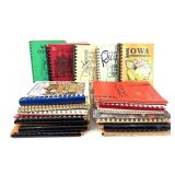 Vintage Iowa Cookbooks Collection - Spiral Bound Recipe Books