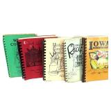 Vintage Iowa Cookbooks Collection - Spiral Bound Recipe Books
