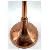 Vintage Copper Candelabra Five-Arm Centerpiece with Teapots Set, Made in England