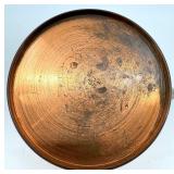 Vintage Copper Candelabra Five-Arm Centerpiece with Teapots Set, Made in England