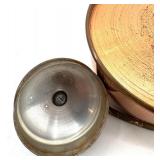 Vintage Copper Candelabra Five-Arm Centerpiece with Teapots Set, Made in England