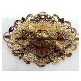 Vintage Costume Jewelry Bundle - Butterfly & Floral Brooches, Shawl Clip & Pendant