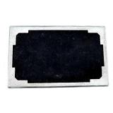 Vintage Metal Jewelry Box with Enamel Floral & Hummingbird Motif and Copper Engraving Plate