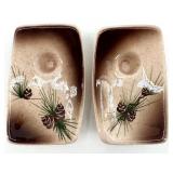 Rocky Mountain Pottery Cookie Jar & 2 Dishes - Estes Park & Loveland, Colorado