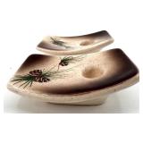 Rocky Mountain Pottery Cookie Jar & 2 Dishes - Estes Park & Loveland, Colorado