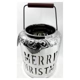 Enchanted Forest LED Holiday Lantern Battery-Operated with Timer & Snowman Dish Mud Pie Gnome Decor