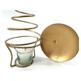 Enchanted Forest LED Holiday Lantern Battery-Operated with Timer & Snowman Dish Mud Pie Gnome Decor