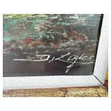 Josef Kugler Landscape Oil Painting on Canvas - Forest Stream