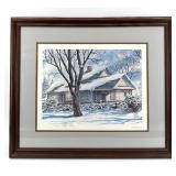 Lloyd Borg The Wayzata Depot 1974 Limited Edition 390/500 Framed Print