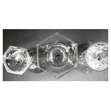 Crystal Glassware Stemware Set - Cut-Crystal Dessert Bowls & Coupe Glasses