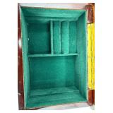 Vintage Green Shell Vases Pair, Pink Glass Candlesticks, Iridescent Candle Holders & Thomas Kinkade Jewelry Box