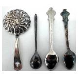 Souvenir Spoons & Fork of Interest - Philippines & Switzerland Handles