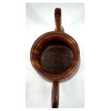 Hall Burgundy 4-Cup Teapot - Creamer & Sugar Bowl & Wooden Teapot - Made in USA