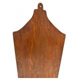 Antique Wood Wall Shelf with Drawer - Souvenir Spoon Collection