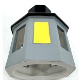 Stone Harbor Lighthouse & Cottage Snow Scene Figurine - Resin Coastal Decor