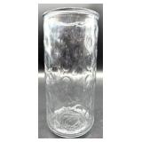 Crystal Glass Vases - 3-Piece Set: Bubble-Embossed Cylinder, Tall Ribbed Vase, Hurricane-Style Vase