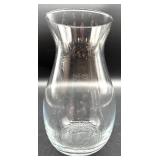 Crystal Glass Vases - 3-Piece Set: Bubble-Embossed Cylinder, Tall Ribbed Vase, Hurricane-Style Vase