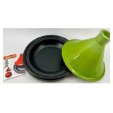 NEW Le Creuset Tagine Lime Green Made in France - Lid & Base Included