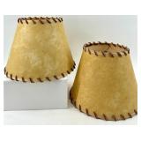 Table Lamp - Denim Shade & 2 Parchment Shades