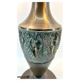 Dual-Head Table Lamp & Piano Lamp - Vintage Bronze Finish, 22 in Tall