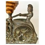 Vintage Roman Gladiator Lamp - Missing Glass Shade