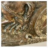 Vintage Roman Gladiator Lamp - Missing Glass Shade