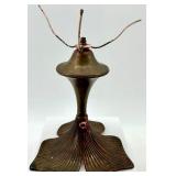 Art Nouveau Lamp Base Set - Glass Oil Lamp Base, Paper Eagle Lampshade, Plastic Lampshade