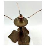 Art Nouveau Lamp Base Set - Glass Oil Lamp Base, Paper Eagle Lampshade, Plastic Lampshade