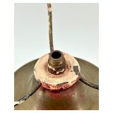 Art Nouveau Lamp Base Set - Glass Oil Lamp Base, Paper Eagle Lampshade, Plastic Lampshade