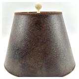 Lamp Shades - Cork Cylinder, Black Cone Shade & Black Square Shade (Lot of 3)