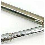 Chrome Sphere Lamp - Yellow Interior Shade - Vintage Mid-Century