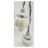 Milk Glass Pendant Lights & Clear Glass Pendant Lights (Lot of 5)