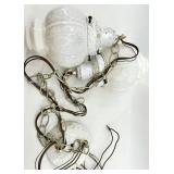 Milk Glass Pendant Lights & Clear Glass Pendant Lights (Lot of 5)