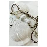 Milk Glass Pendant Lights & Clear Glass Pendant Lights (Lot of 5)